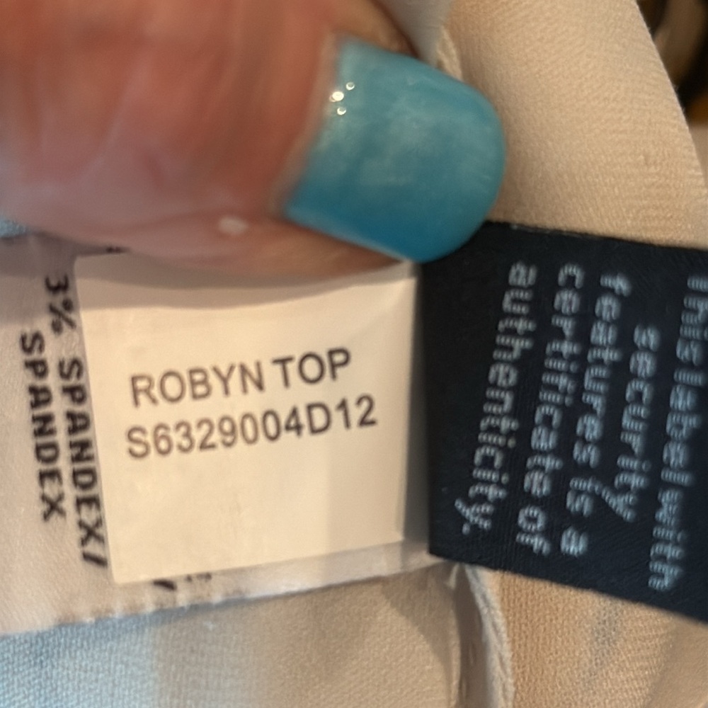 Diane Von Furstenberg The Robyn Top Yellow/Grey/Ivory Silk Pullover Blouse Small - Picture 9 of 16
